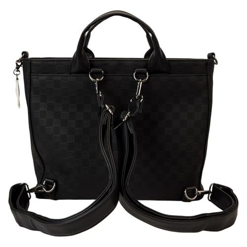 Loungefly Mickey Mouse Checkered Texture Convertible Backpack & Tote Bag