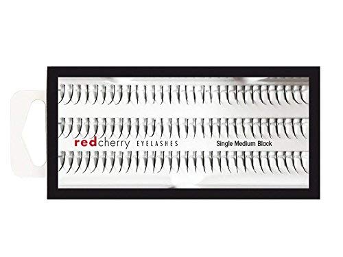 RED CHERRY Lashes Single Medium Black by Red Cherry