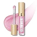 Revlon Super Lustrous Glimmer Gloss, Non-Sticky Lip Gloss, High-Shine Finish, Plant-Based Glitter, 002 Pink Prisma, 0.13 fl oz