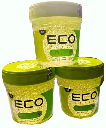 3x Eco Styler Olive Oil Styling Gel - Haargel 473ml (insgesamt - 1,42L)
