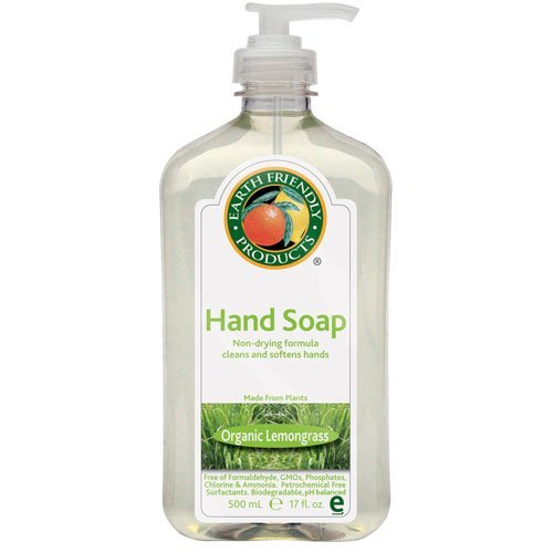 EARTH FRIENDLY SOAP HAND LIQ LEMONGRASS, 17 OZ