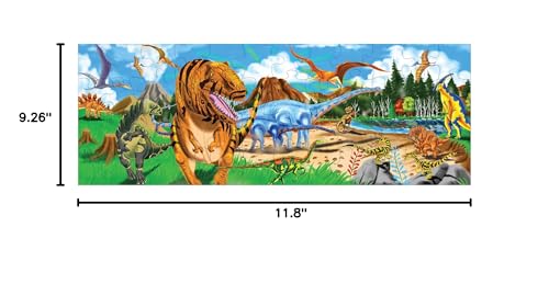 Melissa & Doug Land of Dinosaurs Floor Puzzle (48 pcs, 4 feet long) - FSC Certified