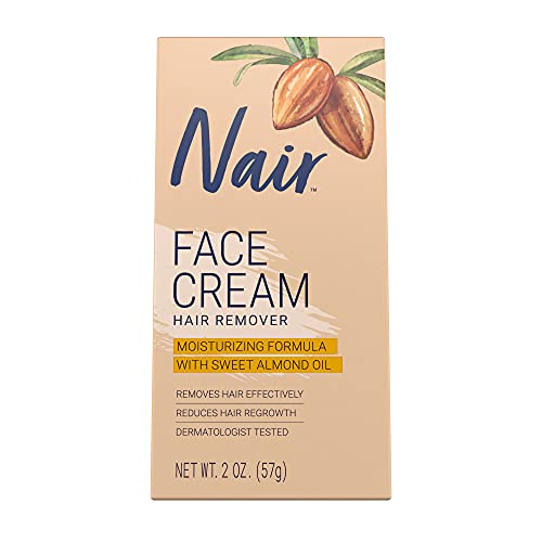 Nair Hair Remover Moisturizing Face Cream with Sweet Almond Oil 2 oz (Pack of 5)