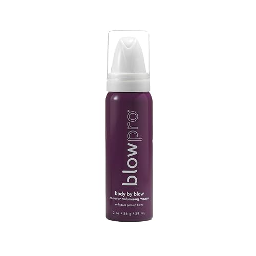 blowpro Body By Blow No Crunch Volumizing Mousse - Hair Thickening Texturizing Spray Foam for Thicker, Fuller, Textured & Weightless Hair - No Oily or