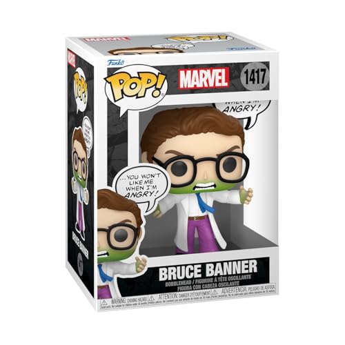 Funko Pop Marvel: Bruce Banner - Hulk - (Don't Make Me Angry) - Marvel Comics - Collectable Vinyl Figure - Gift Idea - Official Merchandise - Toys…