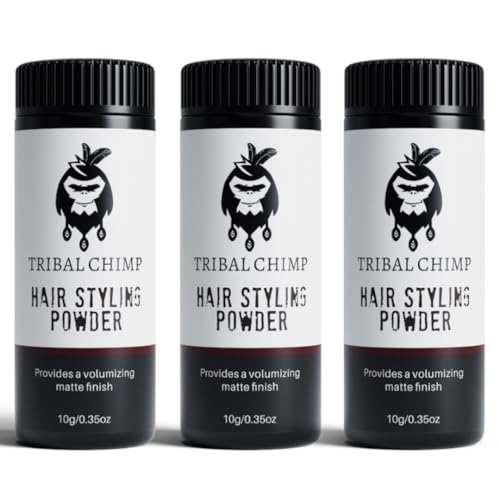 Tribal Chimp Hair Styling Powder, All-day Invisible Hold Hair Volumizer and Texture Powder for Men and Women, Styling Powder with Matte Finish
