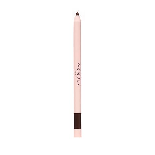 Wander Beauty Skyliner Automatic Gel Eyeliner (Tan Line) - Smudge Proof Retractable Gel Liner - Precise Application With Built-In Eye Pencil Sharpener