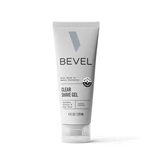 Bevel Essentials Clear Shave Gel for Men, Clear Shave Gel for Precise Detailing and Edging with Aloe Vera and Cucumber Extract to Soothe Skin…