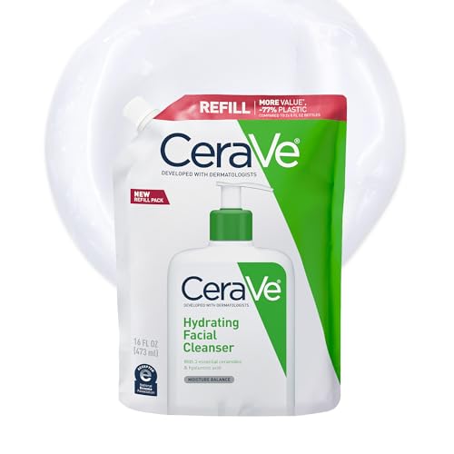 CeraVe Hydrating Facial Cleanser, Moisturizing Face Wash For Dry Skin, Hyaluronic Acid + Ceramides + Glycerin, Hydrating Cleanser For Normal To Dry Beauty and Personal Care CeraVe Default Title