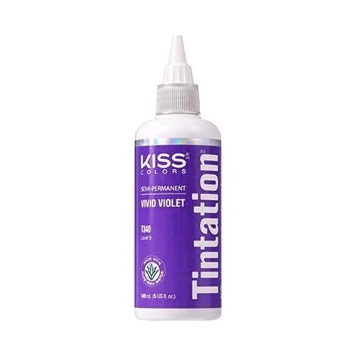 Red by Kiss Tintation Semi-Permanent Hair Color, Aloe Vera Water Based, Argan Oil, Olive Oil, Collagen & Keratin, Long-Lasting Color Dye (Vivid