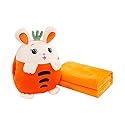 YUDONG Kids Stuffed Animal Travel Blanket and Pillow Set, Adorable 3 in 1 Multifunctional Fruit Plush Pillow with Hand Warmer Design, Perfect for…