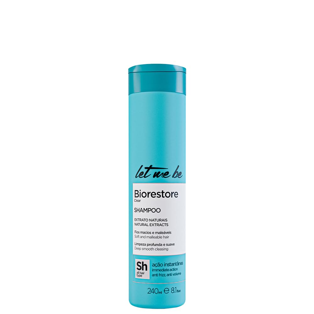 Let Me Be Biorestore Clear Duo - Shampoo & Conditioner Set (2x240ml / 8.1 fl.oz) - Anti-Frizz & Anti-Volume Daily Hair Care - Nourishing Formula