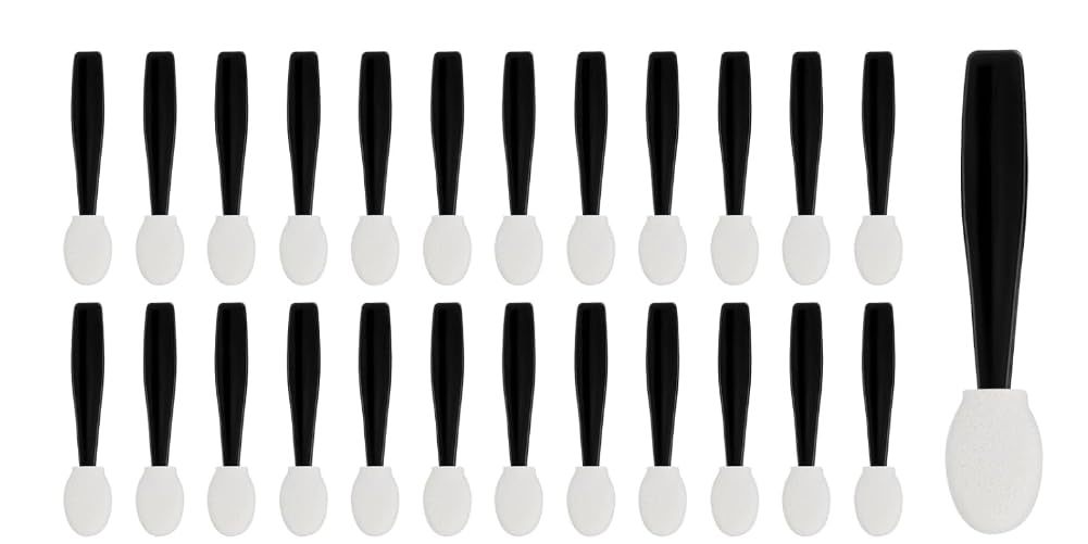 ZhangyiHot 100 Pcs Small Eyeshadow Applicators, Sponge Tip, Blending, For Blending, Kid, Normal Skin, Cosmetic Brush, Eyeshadow Brush