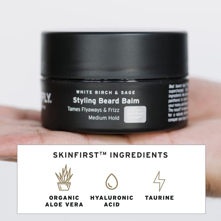 Supply Styling Beard Balm - Plant-Based Ingredients to Shape, Moisturize & Add Shine - Natural Care for a Fuller, Healthier Beard and Effortless Style