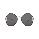 Gucci Round-Frame Metal Sunglasses