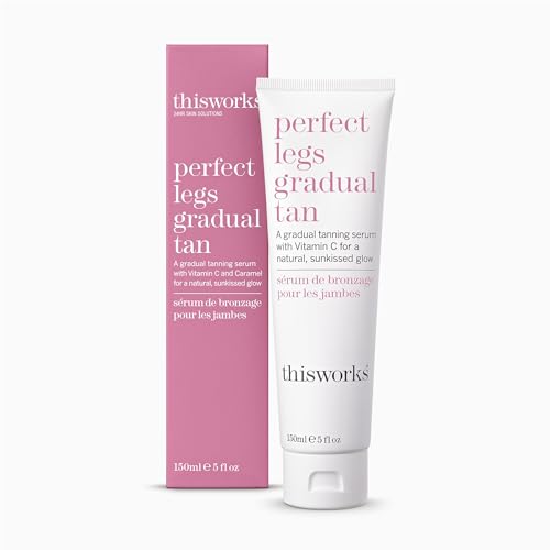 This Works Perfect Legs Gradual Tan, Self Tanner with Vitamin E & Shea Butter, 150ml