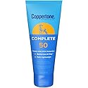 Coppertone Complete Sunscreen Lotion SPF 50, Face and Body Sunscreen, Lightweight, Water Resistant, 7 Fl Oz