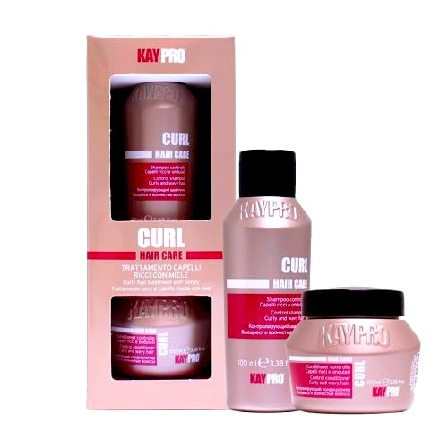 KAYPRO care curl Mini Kit - Shampoo & Mask (2x 100ml), Clear