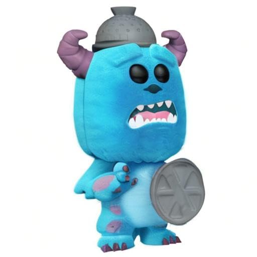 Funko Pop! Disney: Monsters Inc 20th - Sulley + Lid, Amazon Exclusive (Flocked)