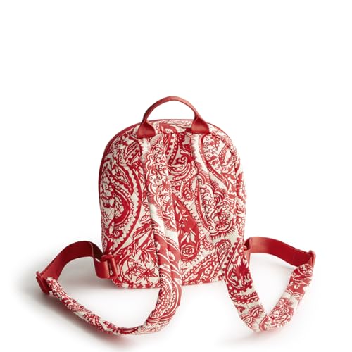 Vera Bradley Women's Premium Cotton Mini Banbury Backpack, Paisley Key, One Size