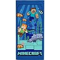 Jay Franco Minecraft Underwater Fun Beach Towel, Kids Ocean with Dolphin and Fish - 27"x54"