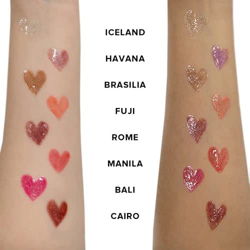 Sistar KISS ME Lip Filler Plumping Lip Gloss Hydrating High Shine Ultra Glitter Shimmering 2.5 mL / 0.09 fl. oz. (Fiji)