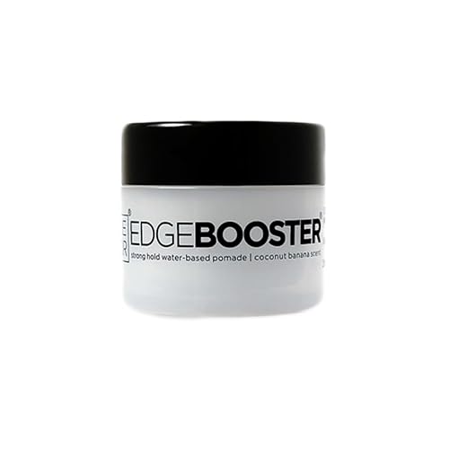 Style Factor EDGEBOOSTER Strong Hold Water-Based Pomade 0.85 Oz Mini Travel Size (0.85 Fl Oz (Pack of 1), Coconut Banana)