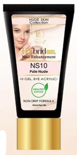 HyGEL Hybrid Nail Gel, Nude Skin Collection SINGLES, 60ml (Pale Nude, NS10) Beauty & Personal Care HYBA