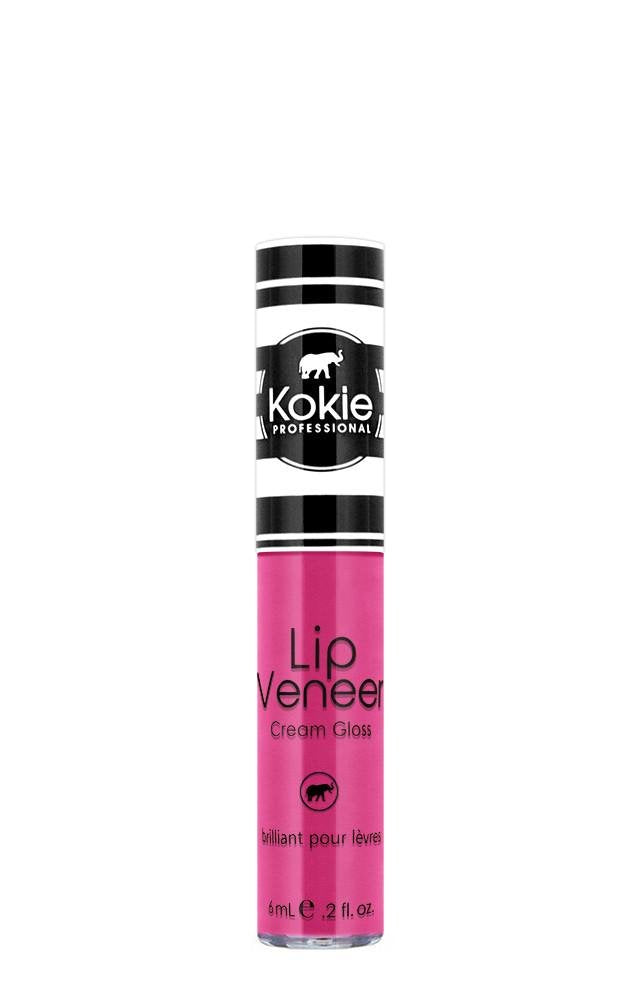 Kokie Cosmetics Lip Veneer Cream Lip Gloss, Larger Than Life, 0.2 Fluid Ounce