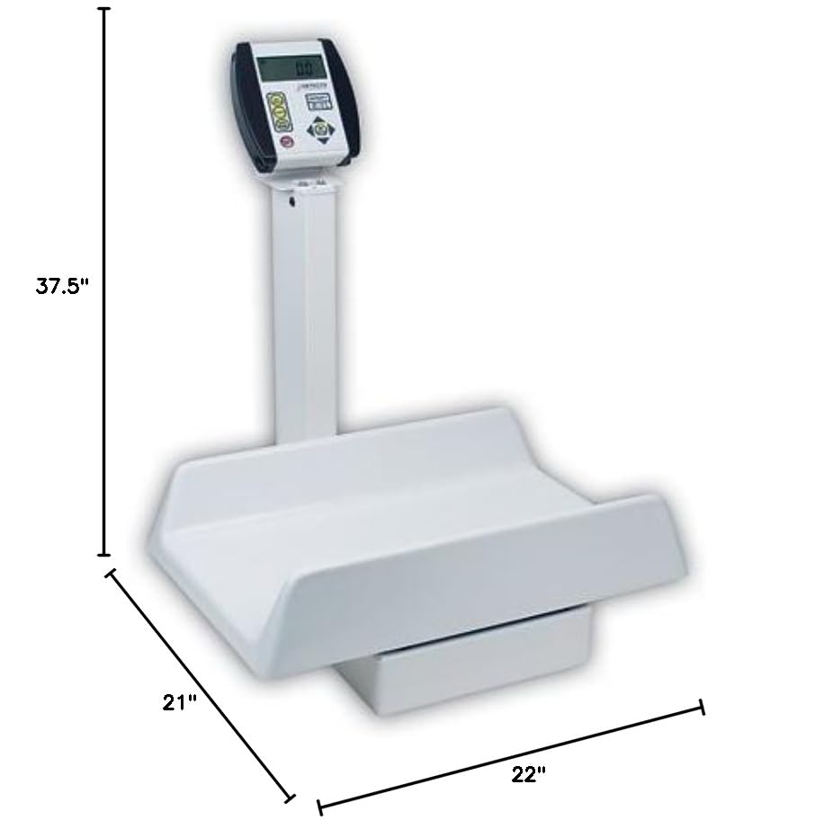 Cardinal Scale-Detecto 8435 Baby Scale Digital 130 Lb X .1 Lb- 40 Kg X .02 Kg 22 in. X 14.75 in. X 4.5 in. Tray
