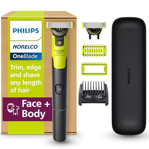 Philips Norelco OneBlade 360 with Connectivity Hybrid Face + Body, Electric Beard Trimmer, Shaver and Body Groomer Kit with 360 Blade Tech, 1x360 Beauty and Personal Care Norelco Default Title