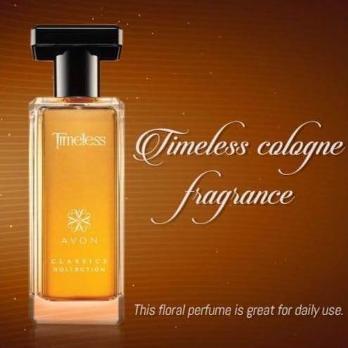 AVON Classics Timeless Cologne Spray 1.7 fl. oz, Pack of 2 Perfume for Women - Soft Floral Clean Scent Perfume with Jasmine, Cardamom & Patchouli
