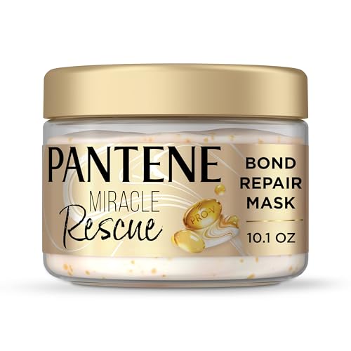 Pantene Miracle Rescue Hair Mask, Intensive Bond Repair with Melting Pro-V Pearls, Melts Away Damage, Builds Bonds, Strengthens Against Damage, Deep Beauty and Personal Care Pantene Default Title