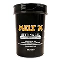 EBIN NEW YORK Melt'n Styling Gel Keratin and Black Castor Oil 82oz - Gives High Shine and Provides a Soothing and Calming Effect, Strong Hold Styling