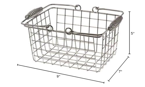 American Metalcraft RBHC759 Chrome Rectangular Basket w/ Handles