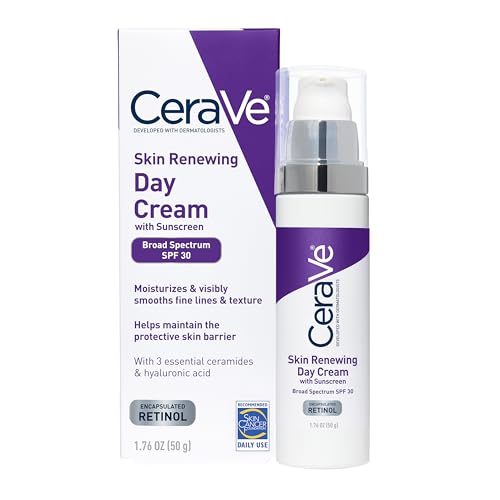CeraVe Anti-Aging Face Cream SPF 30, Anti-Wrinkle Retinol Cream with Hyaluronic Acid and Ceramides, 1.76 oz Beauty and Personal Care CeraVe Default Title