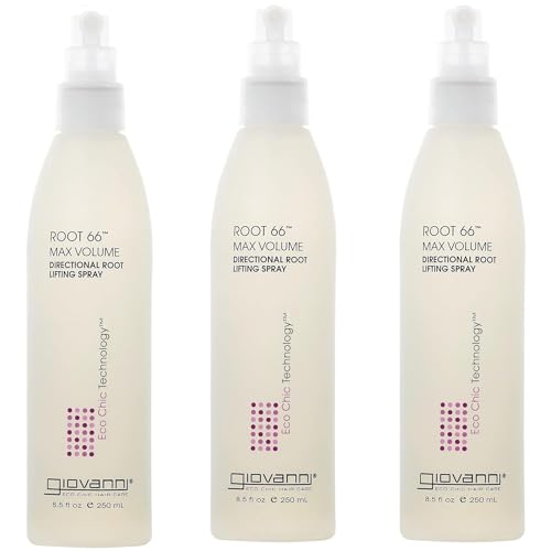 GIOVANNI Root 66 Max Volume Directional Hair Root Lifting Spray - Lifting Spray for Thin & Fine Hair, Lifts Hair to New Heights, Root Lifter & Hair