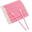 G2PLUS 200PCS Lip Gloss Applicators, Disposable Lip Brushes, Lipstick Gloss Wands Applicator Perfect Makeup Tool Kits (Pink)