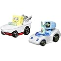 Hot Wheels Toy Cars, Set of 2 RacerVerse Die-Cast Vehicles with Character Drivers Optimized for Performance on RacerVerse Track (Styles May Vary)