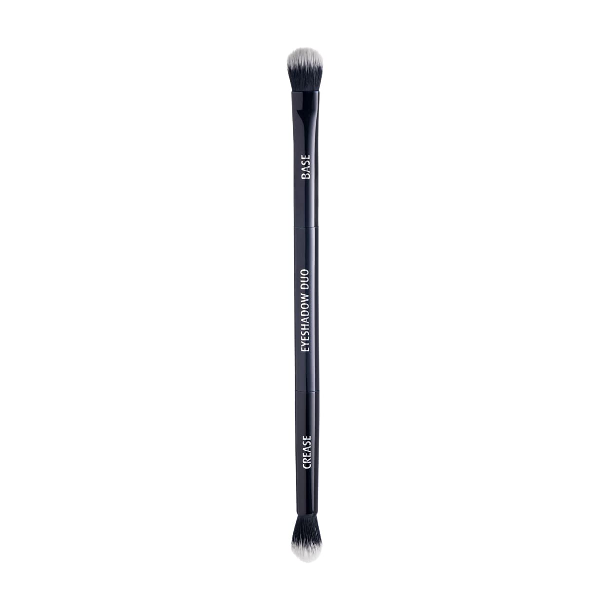 Lune+Aster Eyeshadow Duo Brush | Dual-Ended Brush To Apply And Blend Eyeshadow. Made with Alumium Handle, Vegan Bristles.