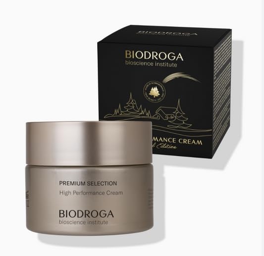Biodroga Premium Selection High Performance Cream (1.7 oz) with 24 CARAT GOLD - 95.8% Natural - Luxury Class for Mature Skin - NO Fragance, Colouring