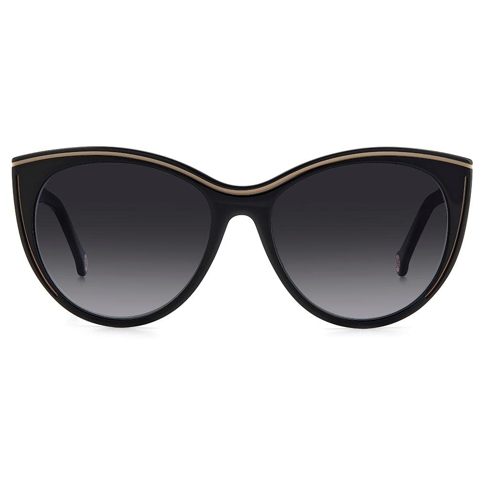 Carolina Herrera HER 0142/S Black Nude/Dark Grey Shaded 56/17/145 women Sunglasses