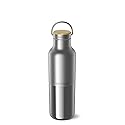 Klean Kanteen Rise Reflect Insulated Water Bottle - Reusable Water Bottle for Quick Hydration - Vacuum Insulation - Dishwasher-Safe - Bamboo Cap