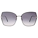 Tom Ford Nickie Smoke Mirror Butterfly Ladies Sunglasses FT1107 16C 62, Shiny Palladium