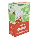 FoodSaver Vacuum Sealer Bags, Rolls for Custom Fit Airtight Food Storage and Sous Vide, 8" x 20' (Pack of 2)