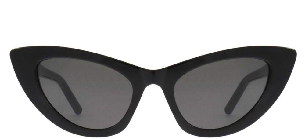 Saint Laurent Women's SL 213 Lily Sunglasses, Black/Solid Grey, One Size