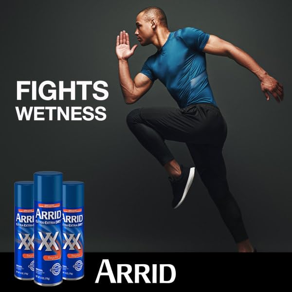 Arrid XX Extra Extra Dry Aerosol Antiperspirant Deodorant for Underarm Odor and Wetness Protection, Maximum Strength Protection, Regular Scent, 4 Beauty and Personal Care Arrid