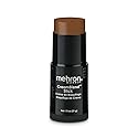 Mehron CreamBlend Stick | Face & Body Paint - Foundation Cream Makeup - Halloween Perfect - .75 oz (21 g) (Light Ebony)