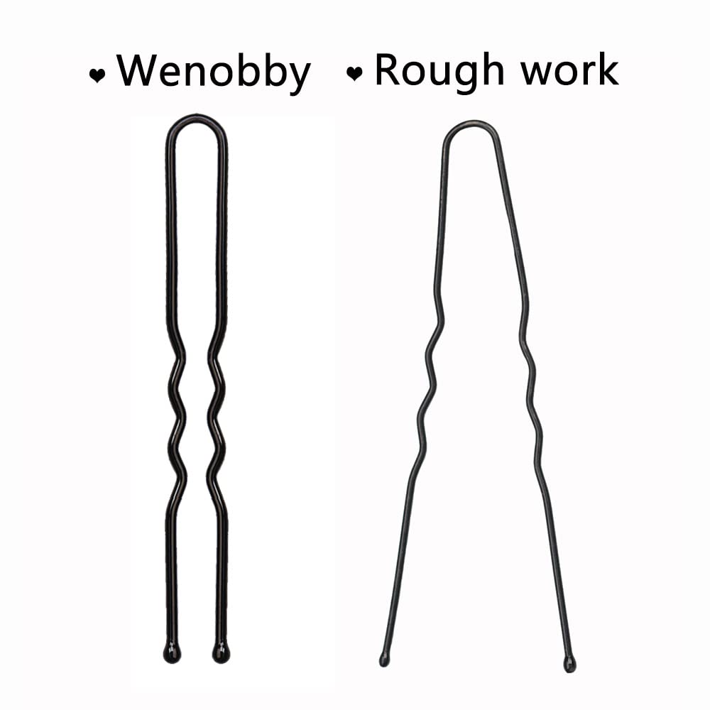 U Shaped Hair Pins for Buns, 100 PCS 2.8" Hair Pins for Women Hair Styling with Thick Hair Beauty and Personal Care Wenobby