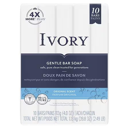 Ivory Soap, Original 4 oz Bars 10 ea (Pack of 6) Beauty & Personal Care Ivory